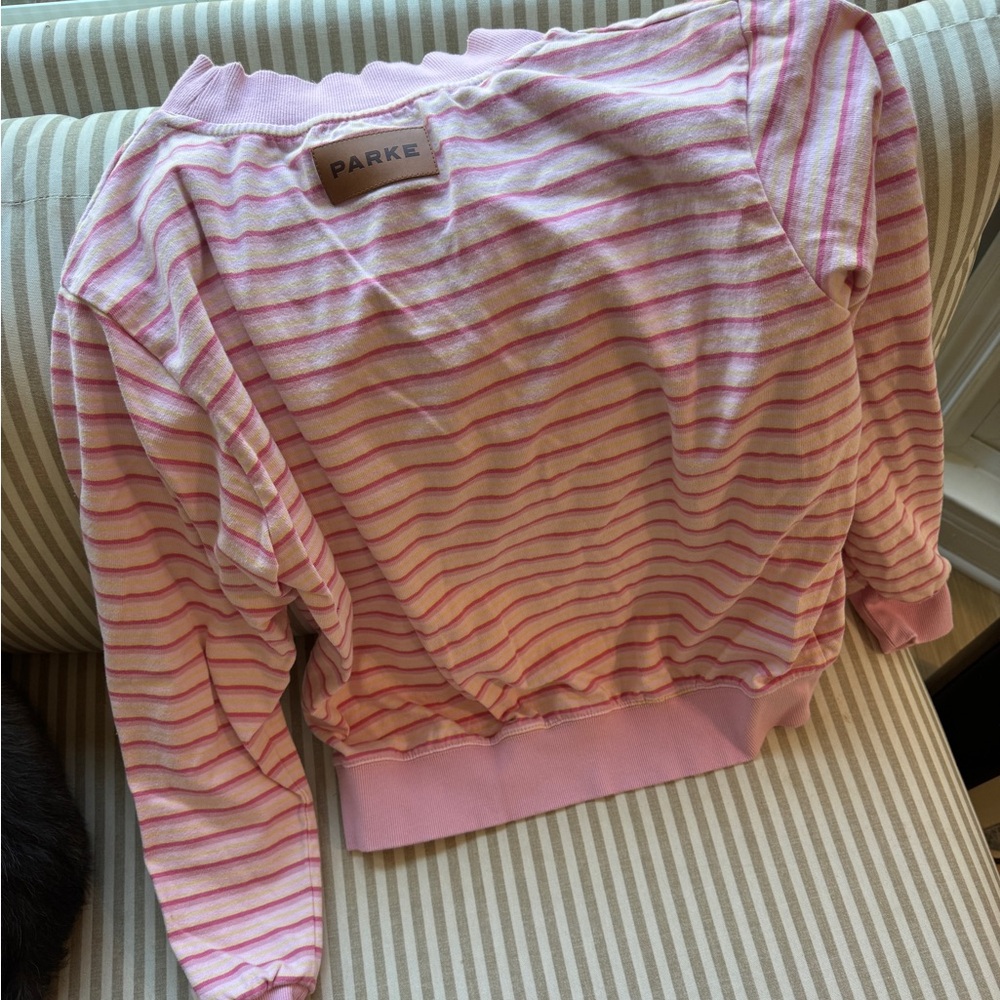 Parke striped mockneck S/M
